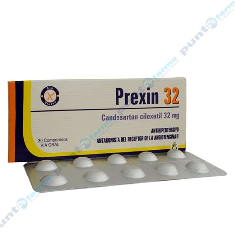 Prexin Candersatan Cilexetil 32 Mg Caja De 30 Comprimidos Punto Farma