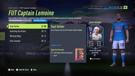 Fifa 22 How To Complete Fut Captains Fabien Lemoine Objectives