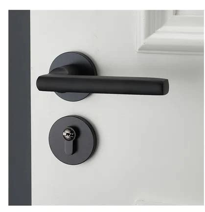 Poign E De Porte Noire En Aluminium Serrure De Porte Int Rieure Chambre