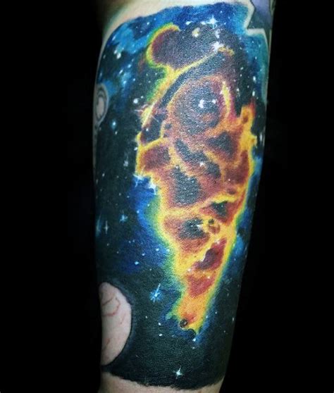 60 Nebula Tattoo Designs For Men - Interstellar Cloud Ideas