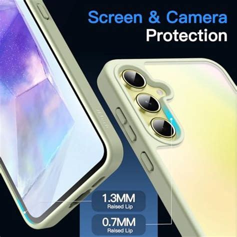 Jetech Funda Mate Para Samsung Galaxy A55 5g Funda Protectora Trasera