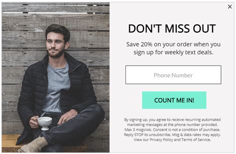 How To Use Opt In Pop Ups To Grow Your Sms Marketing List