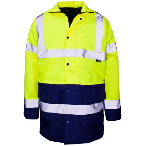 Waterproof Hi Vis Two Tone Parka Hi Viz Coat Simply Hi Vis Clothing Uk