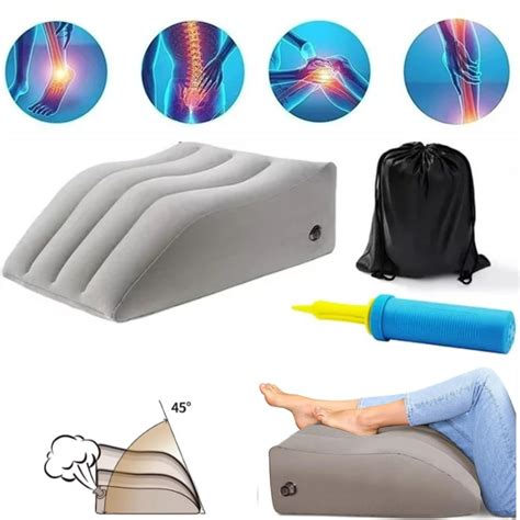 Hinzonek Leg Elevation Pillows Inflatable Portable Wedge Pillows For