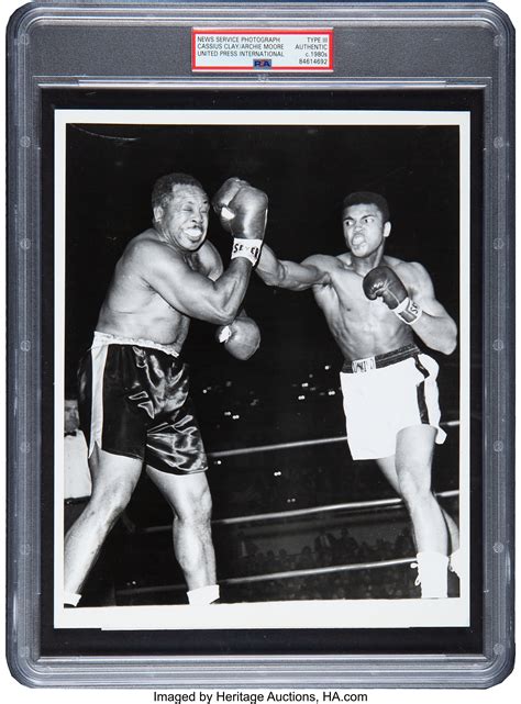 1962 Cassius Clay Muhammad Ali Vs Archie Moore News Service Lot 53404 Heritage Auctions