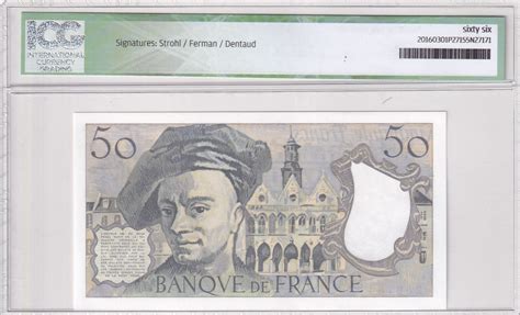 Billet France 50 Francs Quentin de la Tour 1987 Série K 49 ICG