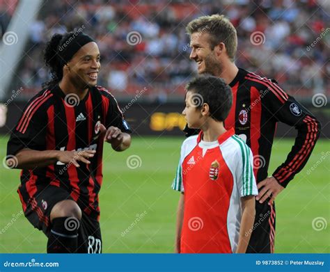 Ronaldinho And Beckham Editorial Photography Image Of Black 9873852