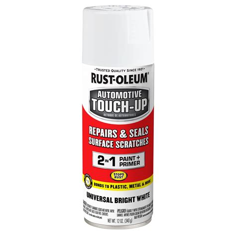 Universal Bright White Rust Oleum Gloss Automotive Touch Up Spray