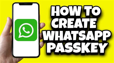 How To Create Passkey On Whatsapp Mobile Fast Youtube