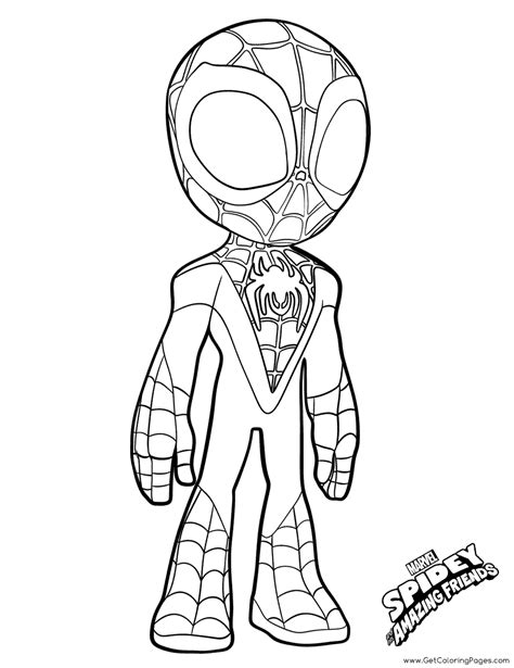 Spider Man Miles Morales Coloring Pages Coloring Home