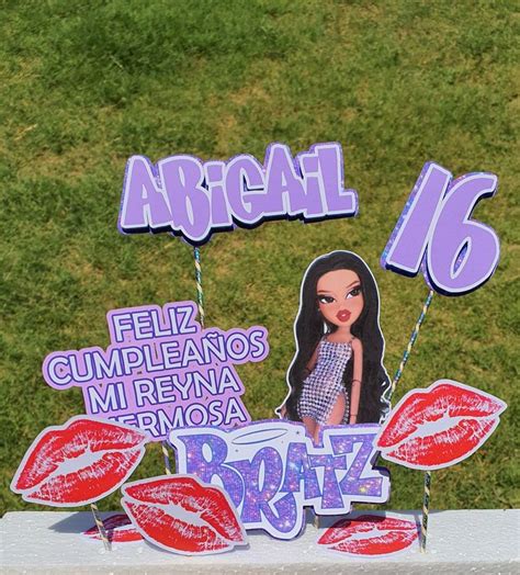 Cake topper de Bratz Cake topper Feliz cumpleaños Manualidades