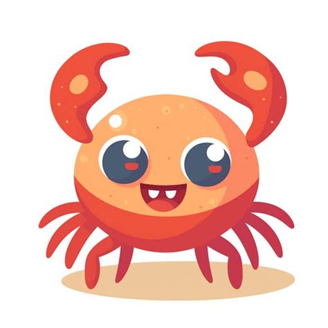 Premium Photo There Is A Cartoon Crab With Big Eyes And A Smile