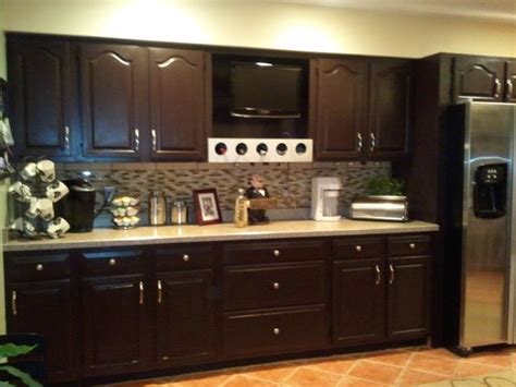 Staining Kitchen Cabinets A Darker Color - Awesome Kitchen Design Ideas