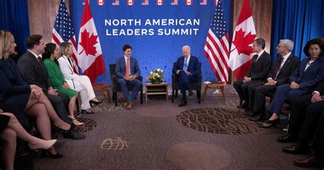 Biden López Obrador And Trudeau Meet In Mexico City For Summit Cbs News