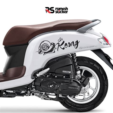 Jual Sticker Cutting Keren Universal Body Motor Honda Scoopy Genio