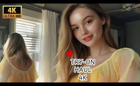 K Yellow Lingerie Transparent Try On Haul See Through Transparent Try On See Everything