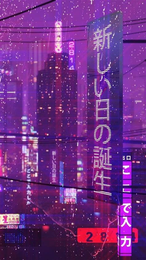 Neon Purple City Android Wallpapers - Wallpaper Cave