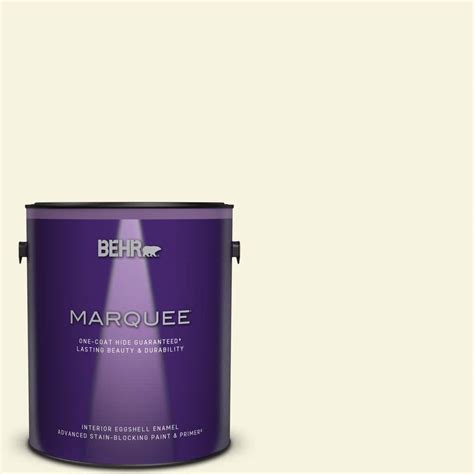 Behr Marquee 1 Gal Bwc 03 Lively White Eggshell Enamel Interior Paint