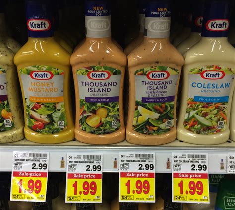 kraft salad dressing flavors list