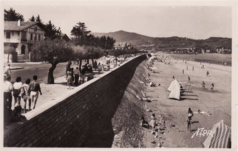 Hendaye La Plage et la Côte d Espagne Carte postale ancienne et vue