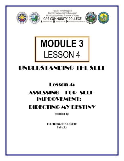 Module 3 Lesson 4 Answer Sheet Module 3 Lesson 4 Understanding The