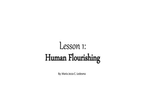 STS - Human Flourishing by Miriam Hancock - Issuu