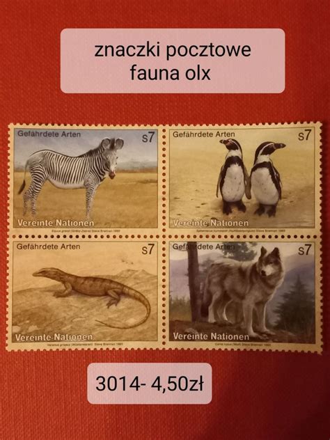 Znaczki pocztowe fauna ptaki zwierzęta Podskarbice Królewskie OLX pl