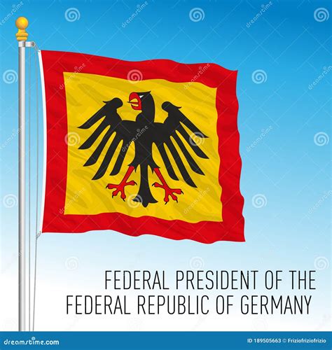 Presidential Flag of Federal Republic of Germany, Vector Illustration Stock Vector ...