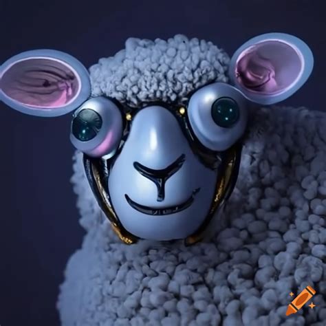 concept art of robotic sheep on Craiyon