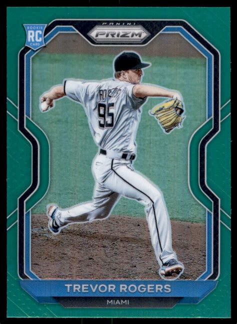 2021 Panini Prizm Green Trevor Rogers Miami Marlins 73 EBay