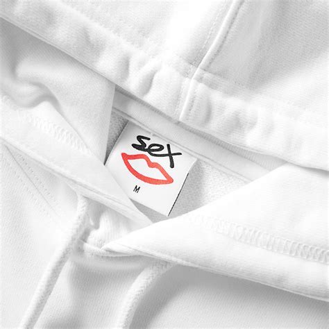 Sex Skateboards Back Logo Hoody White END GB