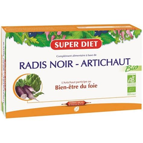 Radis Noir Artichaut Bio Ampoules De Ml Ampoules