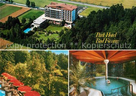 AK Ansichtskarte Bad Fuessing Park Hotel Park Hallenbad