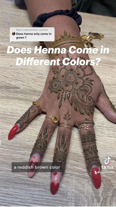 Does Henna Come in Different Colors?