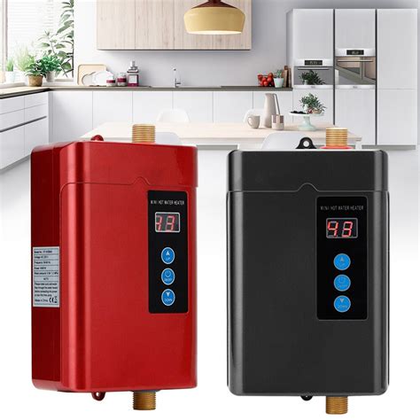 V Electric Tankless Instant Hot Water Heater Under Sink Tap Bathroom Kitchen EBay
