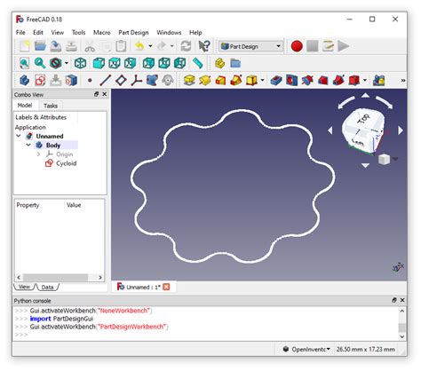 Github Widdi Freecad Cycloid Macro Small Python Macro Which