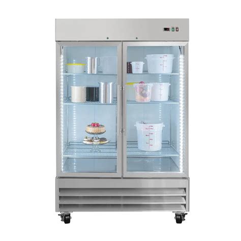 Congelador Vertical 2 Puertas De Cristal 41 Pies ICEHAUS