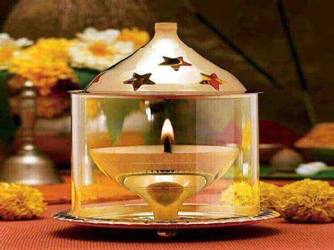 GOLDGIFTIDEAS Brass Akhand Diya Oil Lamp For Pooja Room Extra Large