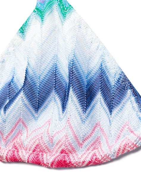 Missoni Faded Zigzag Bikini Blue Farfetch