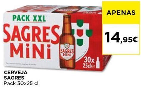 Promoção Cerveja sagres mini em El Corte Inglés