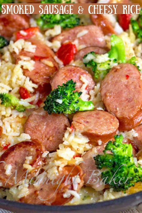 Smoked Sausage Cheesy Rice Artofit