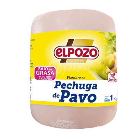 ElPozo Pechuga Pavo Bajo En Grasa Sin Gluten 1 Kg