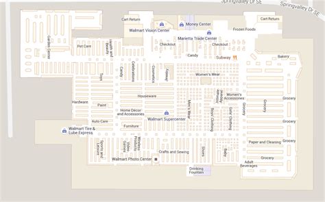 Walmart Floor Plan Diagram