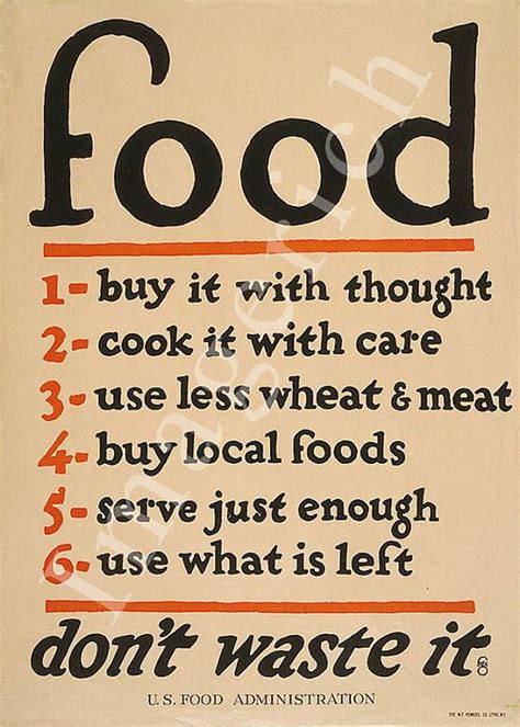 Very Awesome And Alarmingly True Wwi Propaganda Poster From The Us Food