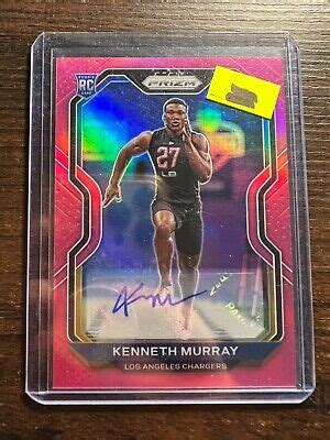 A Panini Prizm Rookie Autographs Prizms Pink Kenneth