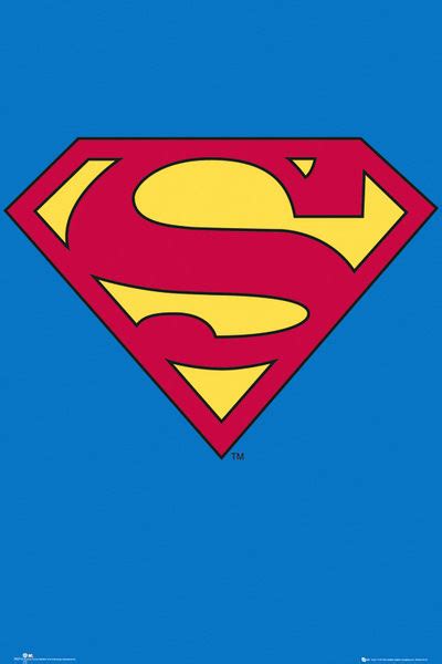 Poster Affiche Superman Logo En Ligne Gratuit Europosters