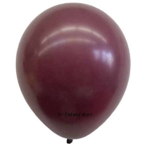 12 Burgundy Latex Balloons 2 Celebrate 50ct Bag Balloon Warehouse