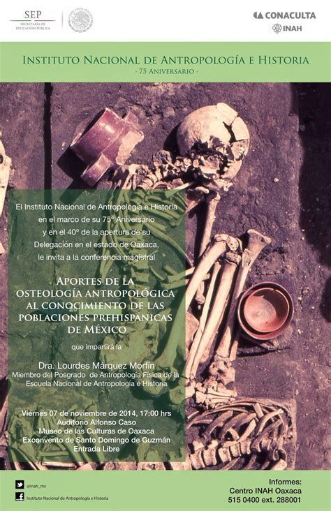 Inah Delegación Oaxaca Aportes De La Osteología Antropológica Al