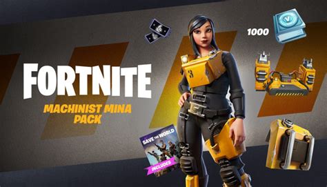 Buy Fortnite Machinist Mina Pack 1000 V Bucks Xbox One Xbox Series Xs Microsoft Store