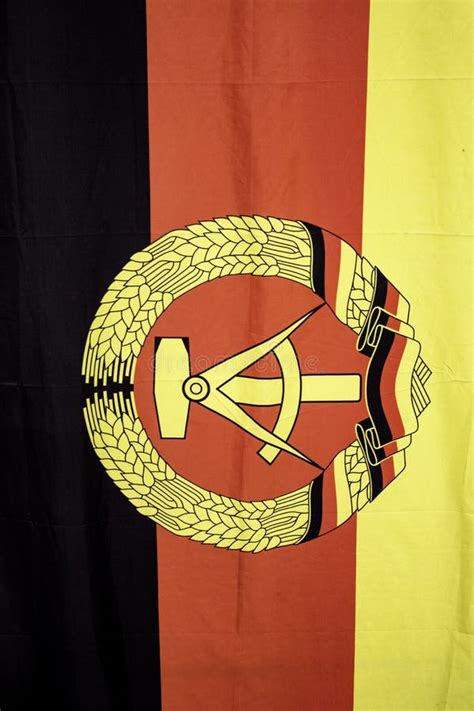 Flag Of East Germany On Military Uniform German Democratic Republic